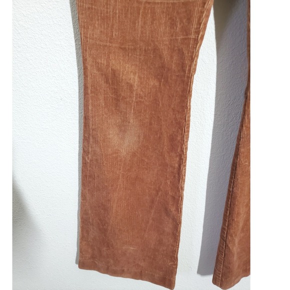 VTG Boden Corduroy Flare Pants Brown High Rise Women's 8 Long Tall Academia - Picture 6 of 10